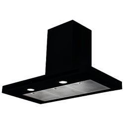 Rangemaster Hi-Lite Chimney Cooker Hood Black